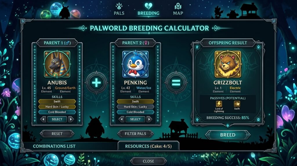 Palworld Breeding